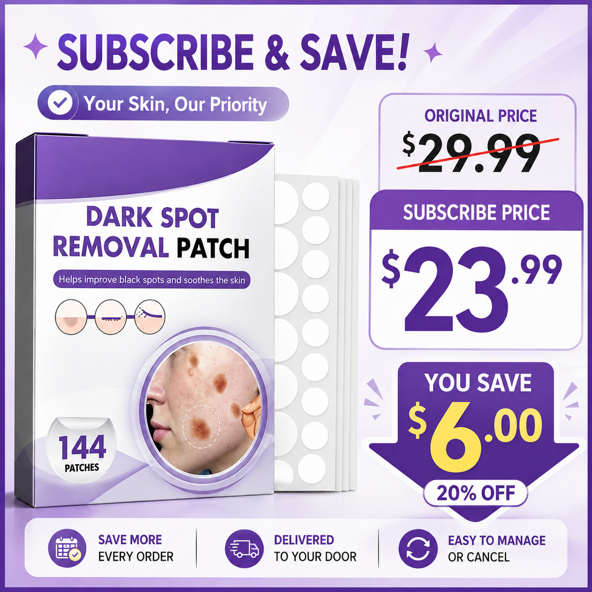 Stop Stubborn Breakouts & Fade Acne Marks | Lumivz Hydrocolloid Acne Patches