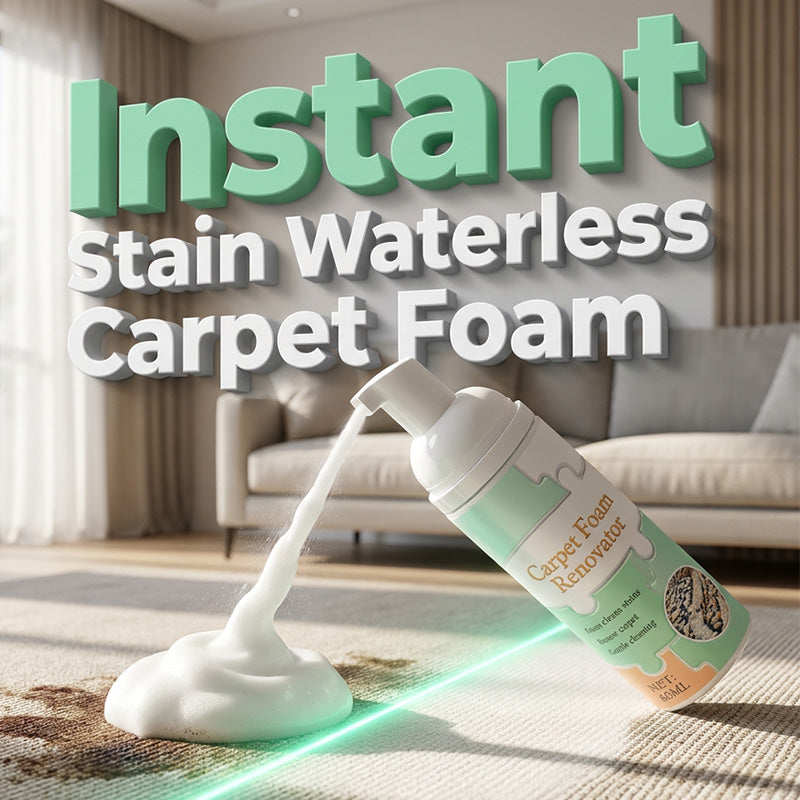 ⏳Buy 2 Get 1 Free✨Waterless Carpet Foam Stain Remover with Towel