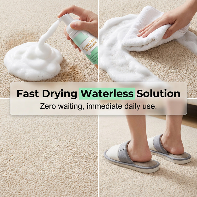 ⏳Buy 2 Get 1 Free✨Waterless Carpet Foam Stain Remover with Towel